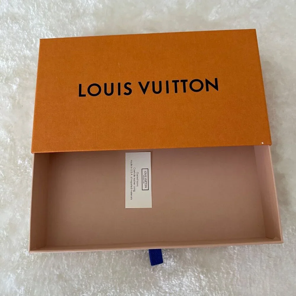 Louis Vuitton Empty Gift Box For A Passport Holder Orange Brown O/S